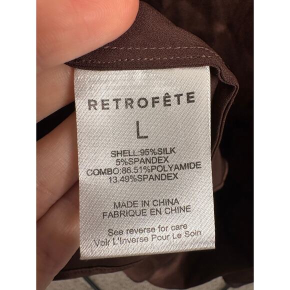 Retrofete Shanelle Maxi Dress Silk Party Formal Evening Statement Prom Hoco L - Picture 12 of 12